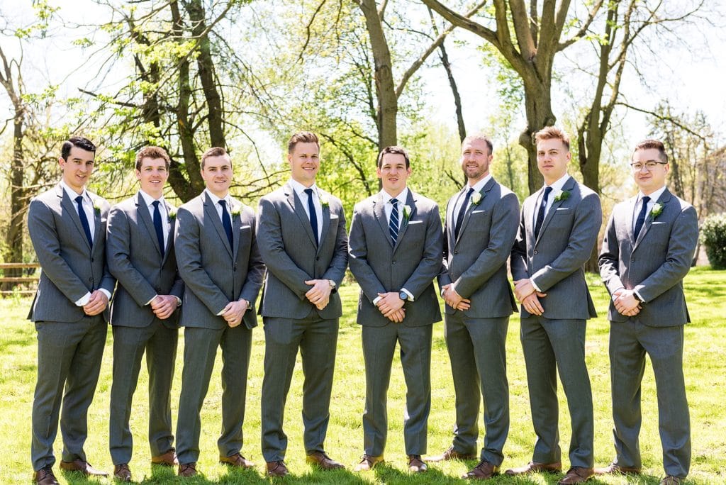 Groom with his groomsmen before wedding | Ashley Gerrity Photography www.ashleygerrityphotography.com