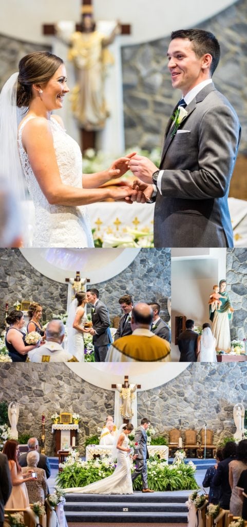 Special moments between bride and groom at st thomas the apostle church wedding | Ashley Gerrity Photography www.ashleygerrityphotography.com
