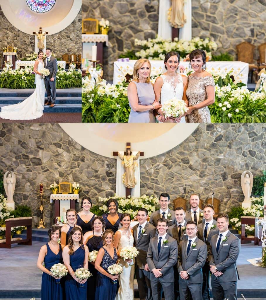 Portraits of family and wedding party at st thomas the apostle church | Ashley Gerrity Photography www.ashleygerrityphotography.com