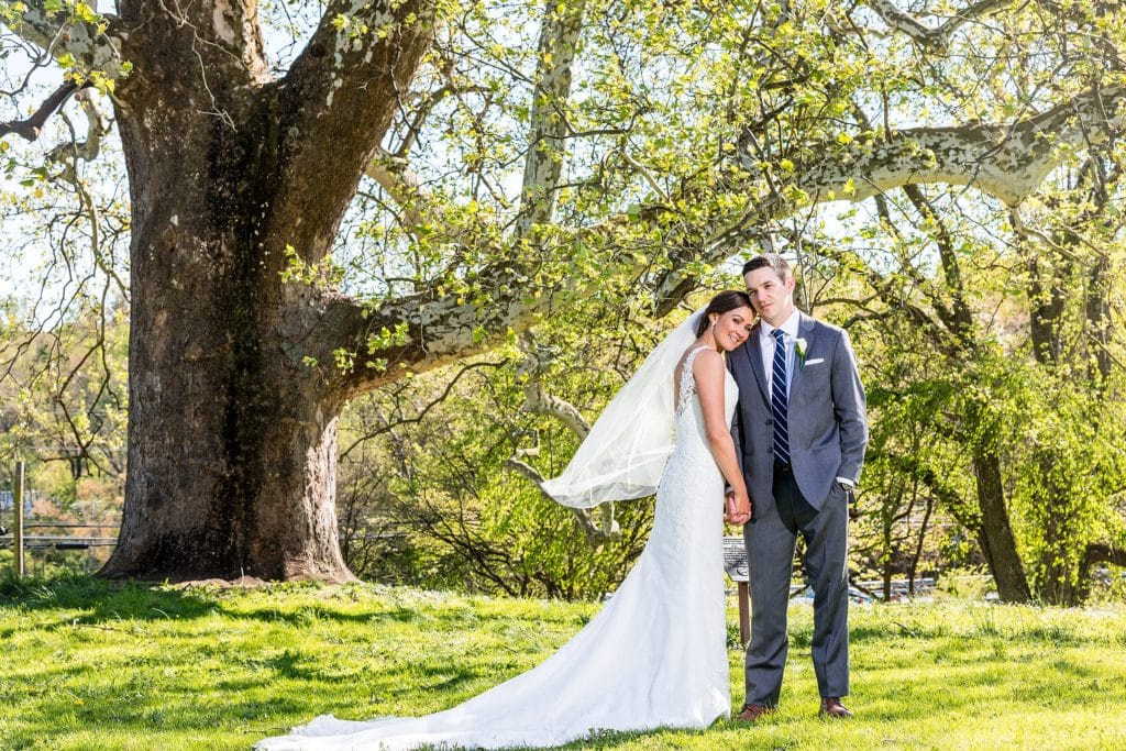 Portrait of bride and groom at Brandywine Battlefield | Ashley Gerrity Photography www.ashleygerrityphotography.com