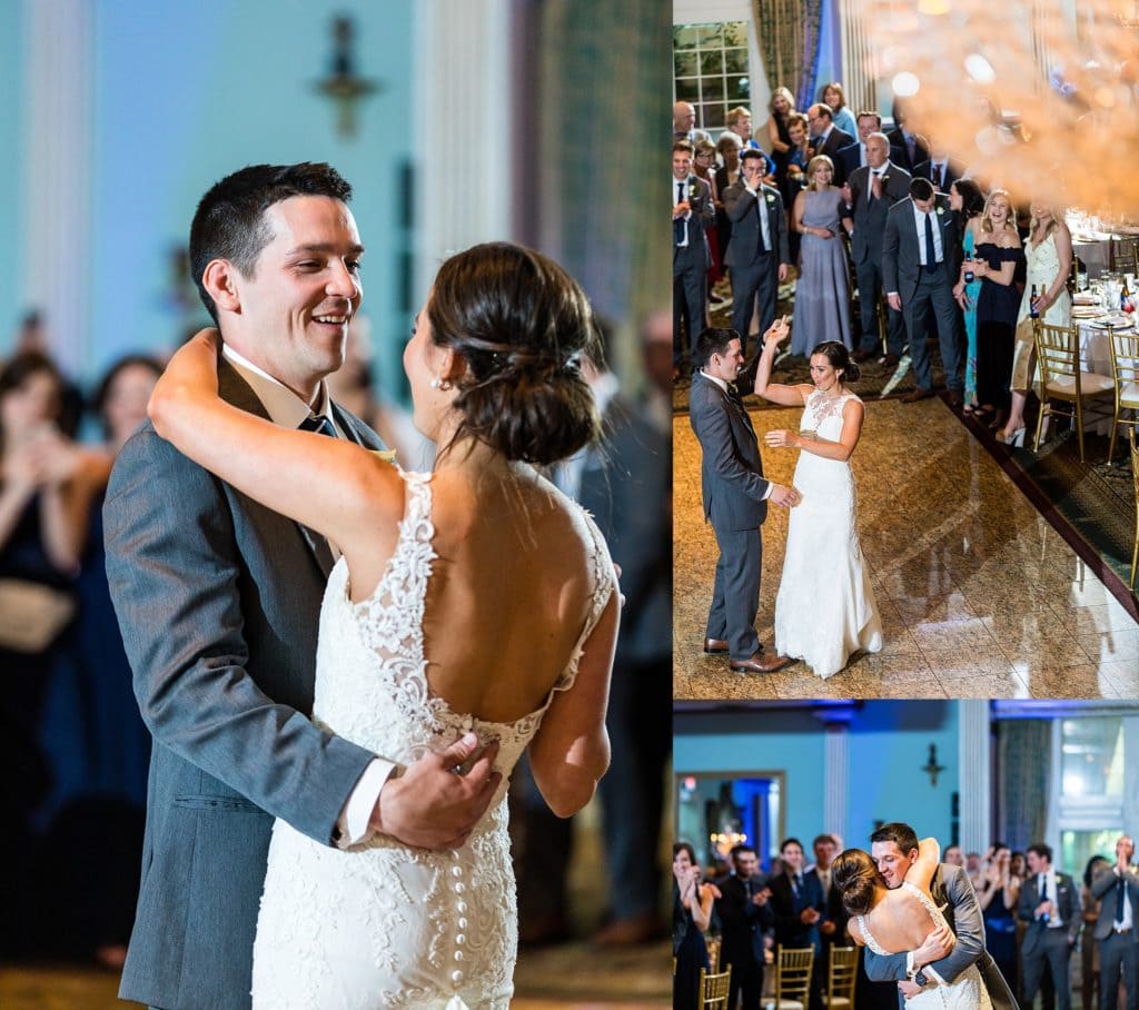 First dance between bride and groom at the Mendenhall Inn | Ashley Gerrity Photography www.ashleygerrityphotography.com