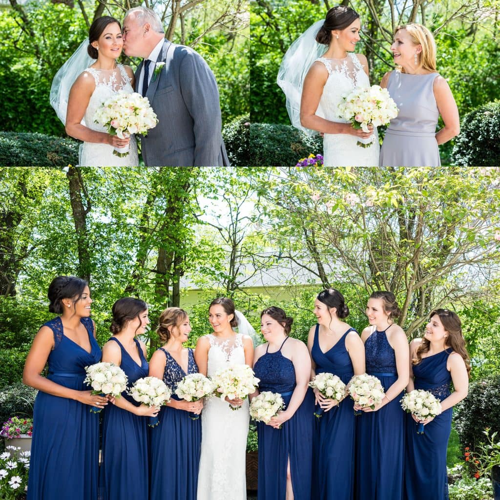 Portraits of the bride with parents and bridesmaids | Ashley Gerrity Photography www.ashleygerrityphotography.com