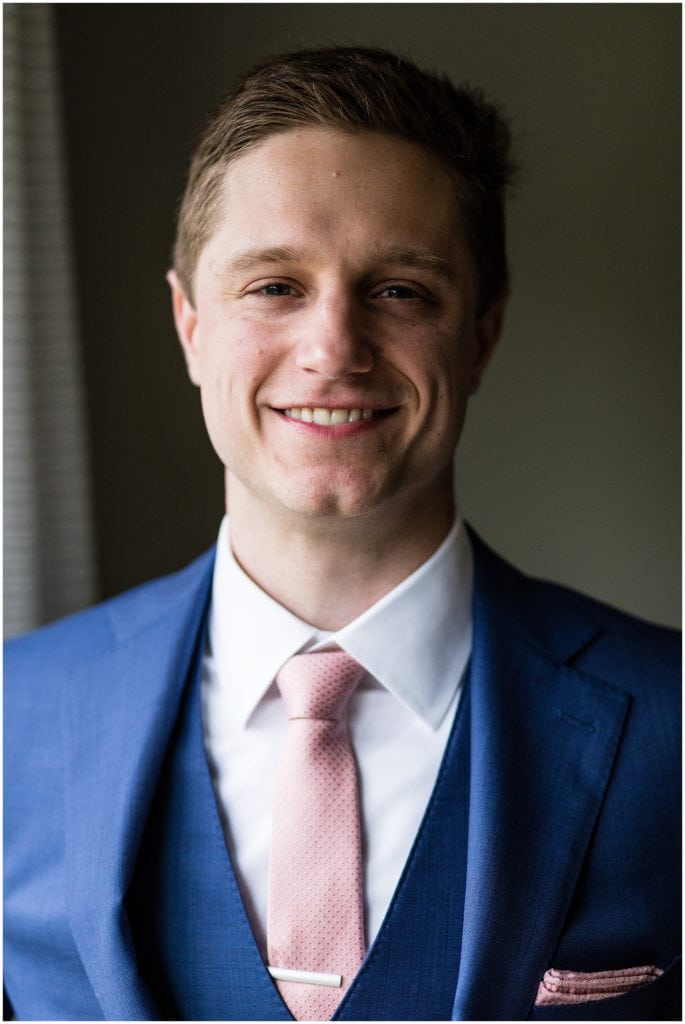 Portrait of Groom in Suit Supply suit | Ashley Gerrity Photography www.ashleygerrityphotography.com