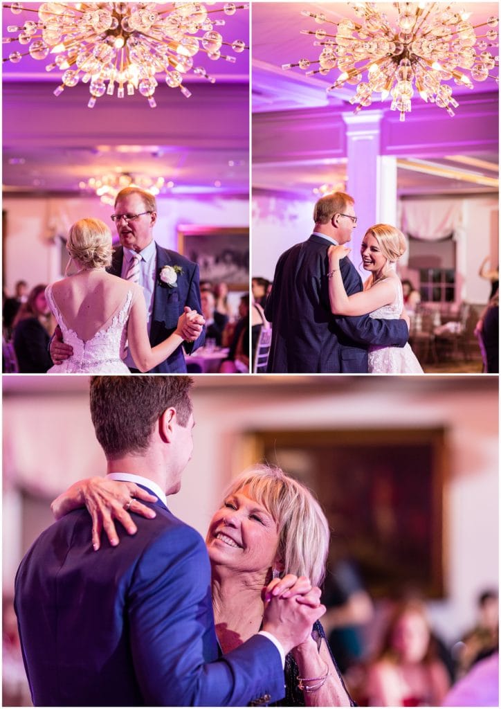 Father Daughter Mother Son dances at Union League Golf Club Wedding | Ashley Gerrity Photography www.ashleygerrityphotography.com