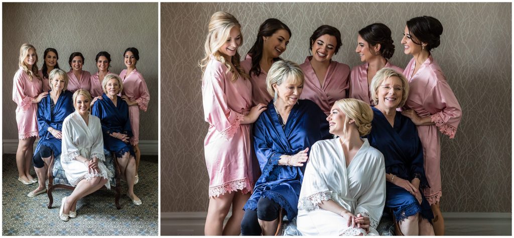 Bride with Bridesmaids and family at Union League Golf Club Wedding | Ashley Gerrity Photography www.ashleygerrityphotography.com