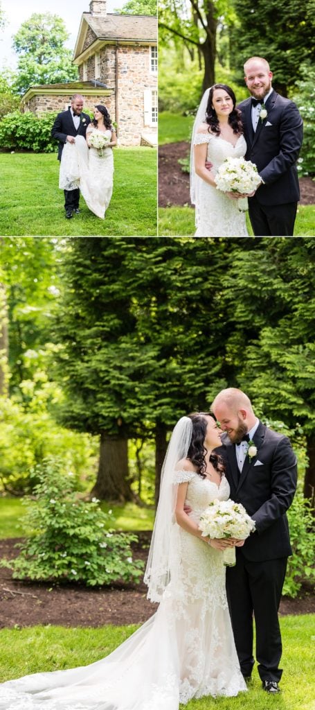 Bride and groom portraits at Anthony Wayne House Wedding | Ashley Gerrity Photography www.ashleygerrityphotography.com