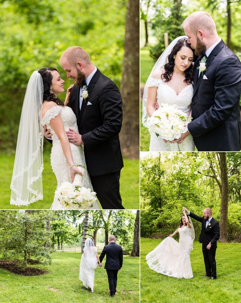 Bride and groom take a strool together at Anthony Wayne House Wedding | Ashley Gerrity Photography www.ashleygerrityphotography.com