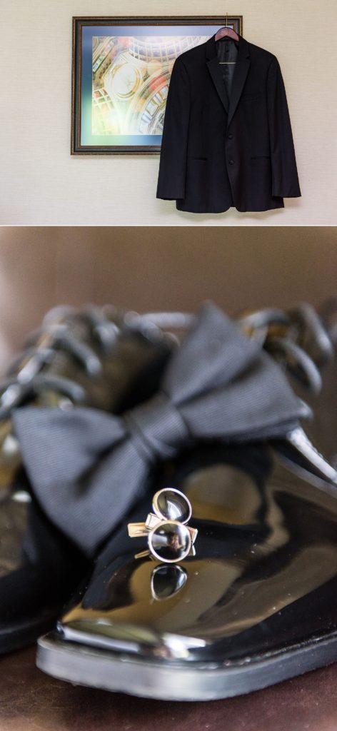 Groom details with Vera Wang suit from Mens Wearhouse | Ashley Gerrity Photography www.ashleygerrityphotography.com