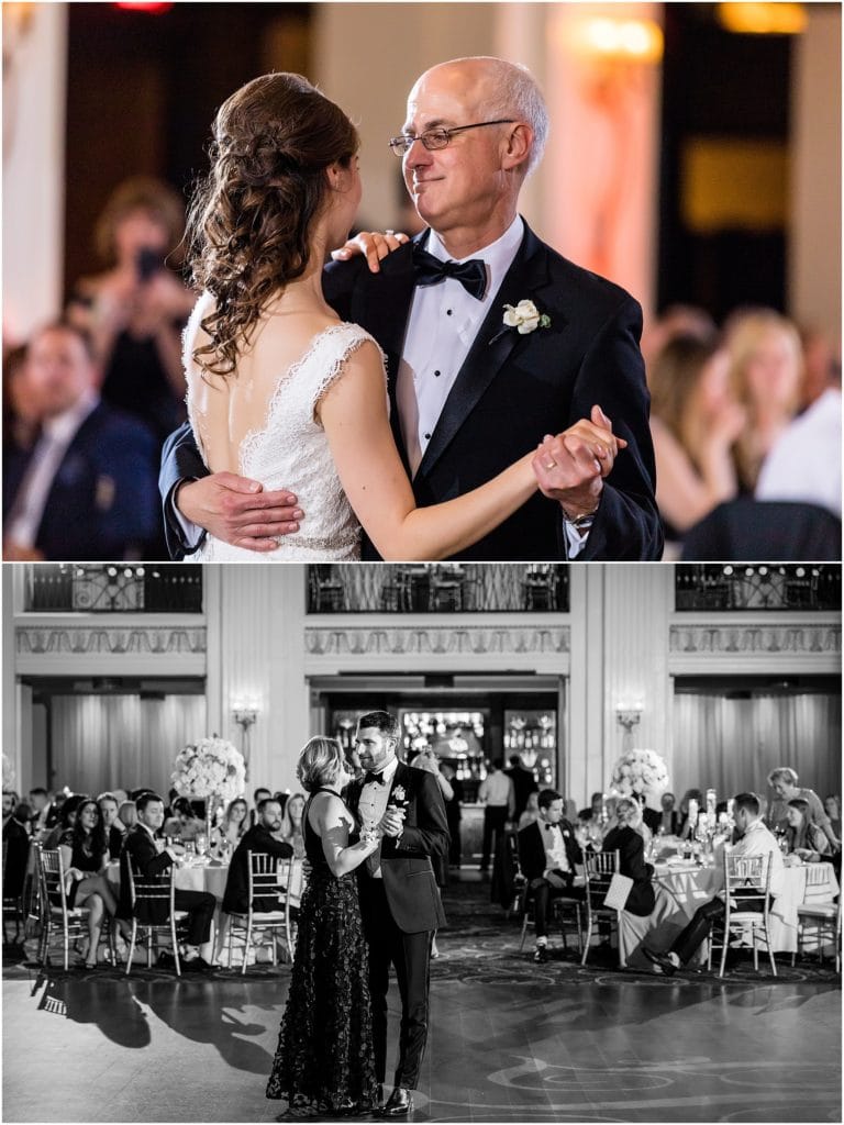 father daughter and mother son dance