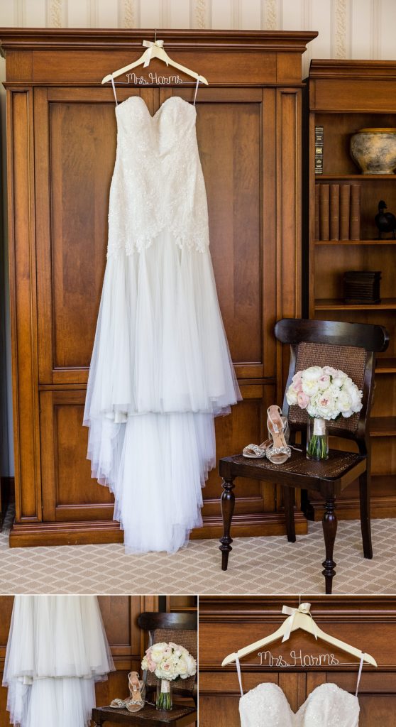 Van Cleve wedding dress, Badgley Mischka bridal shoes and Petals Lane Bouquet | Ashley Gerrity Photography www.ashleygerrityphotography.com