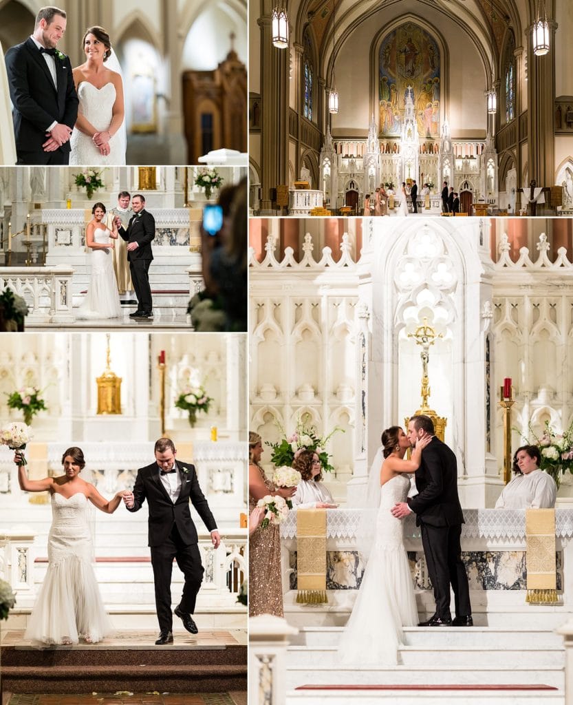 Special moments during church wedding ceremony | Ashley Gerrity Photography www.ashleygerrityphotography.com