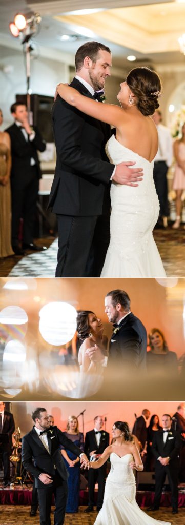 First dance between bride and groom at Green Valley Country Club Wedding | Ashley Gerrity Photography www.ashleygerrityphotography.com