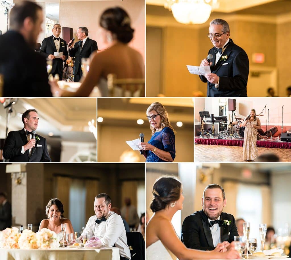 Heartfelt toasts from friends and family at Green Valley Country Club Wedding | Ashley Gerrity Photography www.ashleygerrityphotography.com