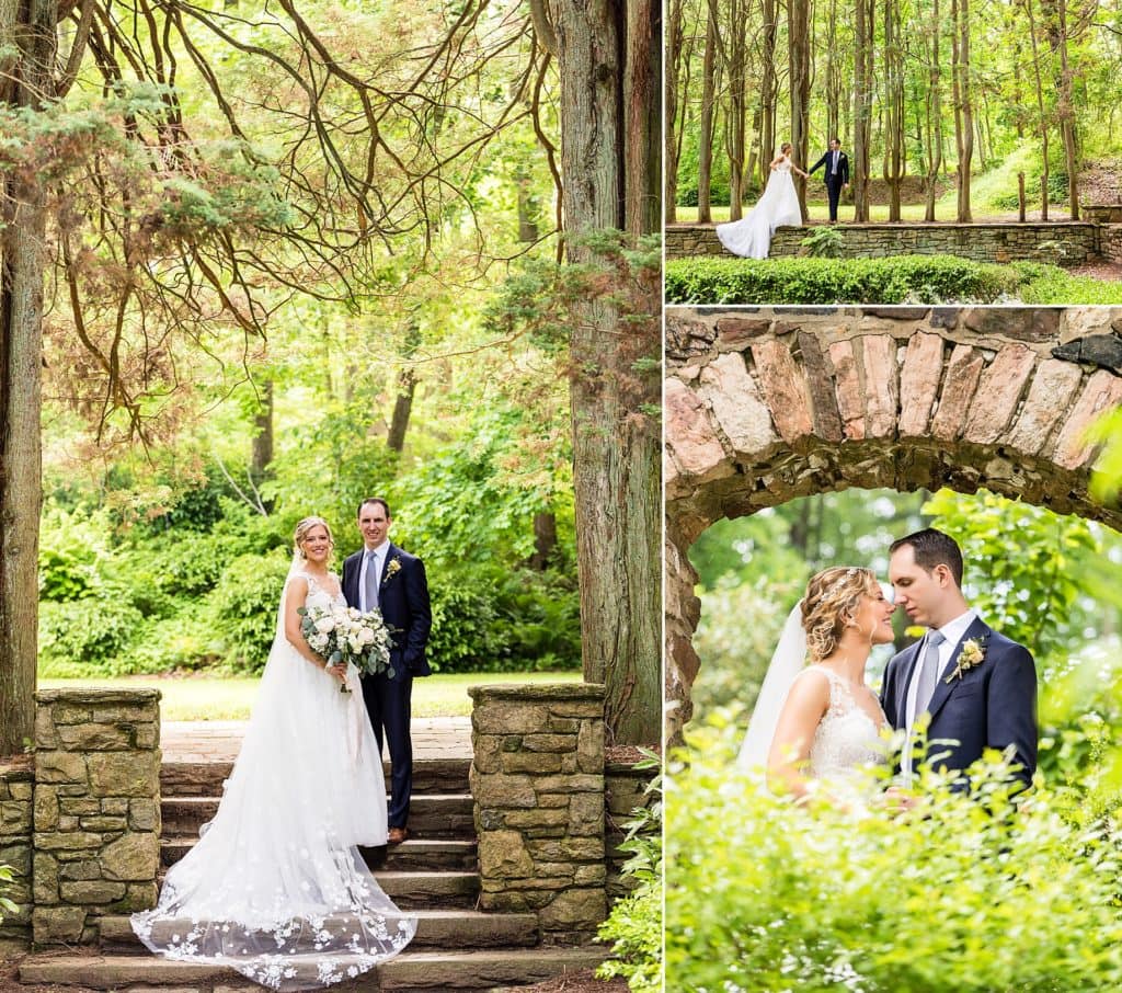 Bride and Groom spending time alone at Parque Ridley Creek Wedding | Ashley Gerrity Photography www.ashleygerrityphotography.com