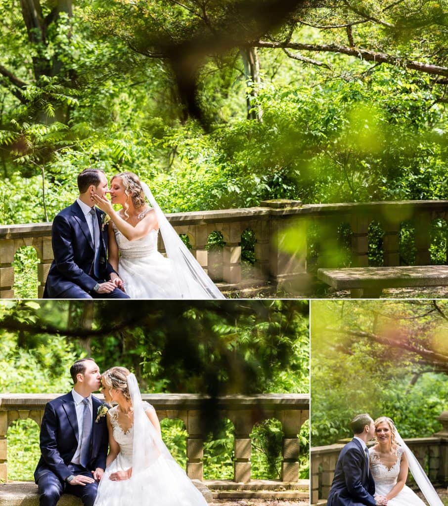 A quiet moment between bride and groom at Parque Ridley Creek Wedding | Ashley Gerrity Photography www.ashleygerrityphotography.com