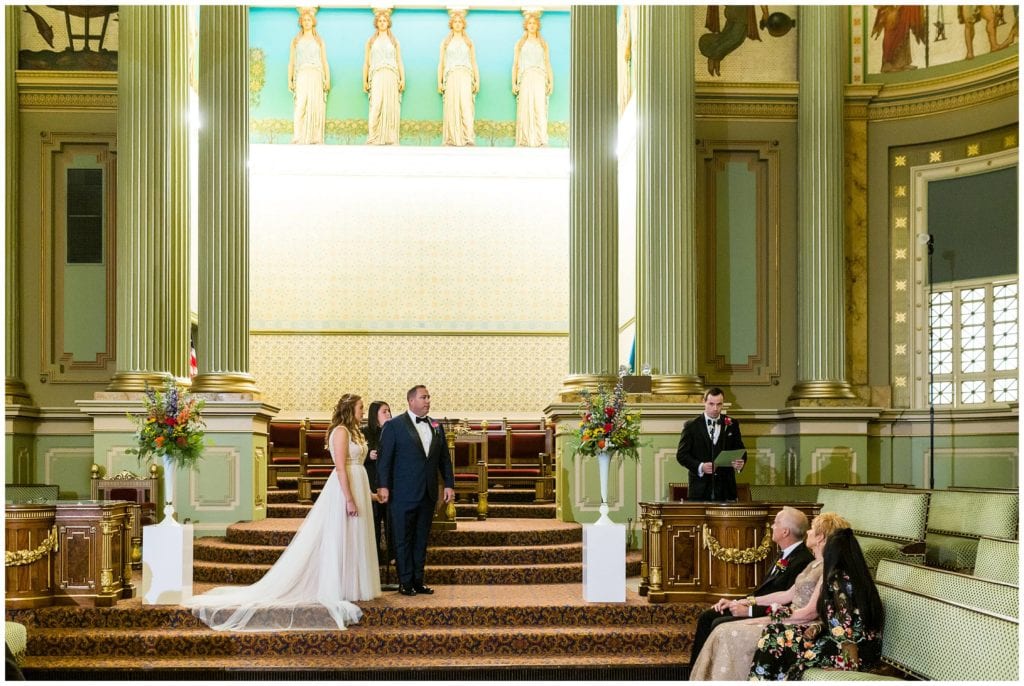 Wedding ceremony at One North Broad