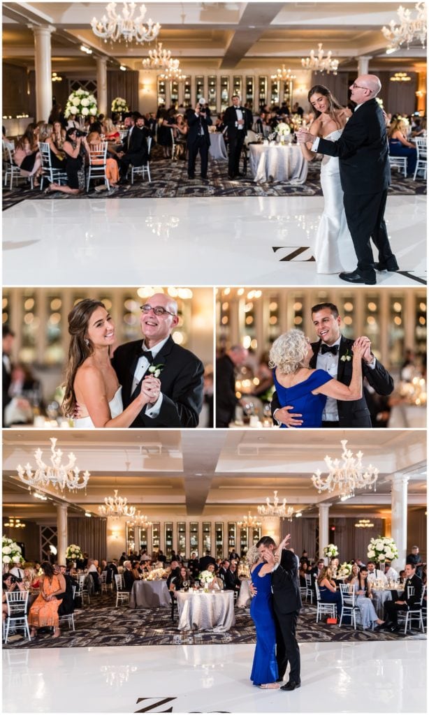 Parent dances with mother of the groom and father of the bride at Vie Wedding reception