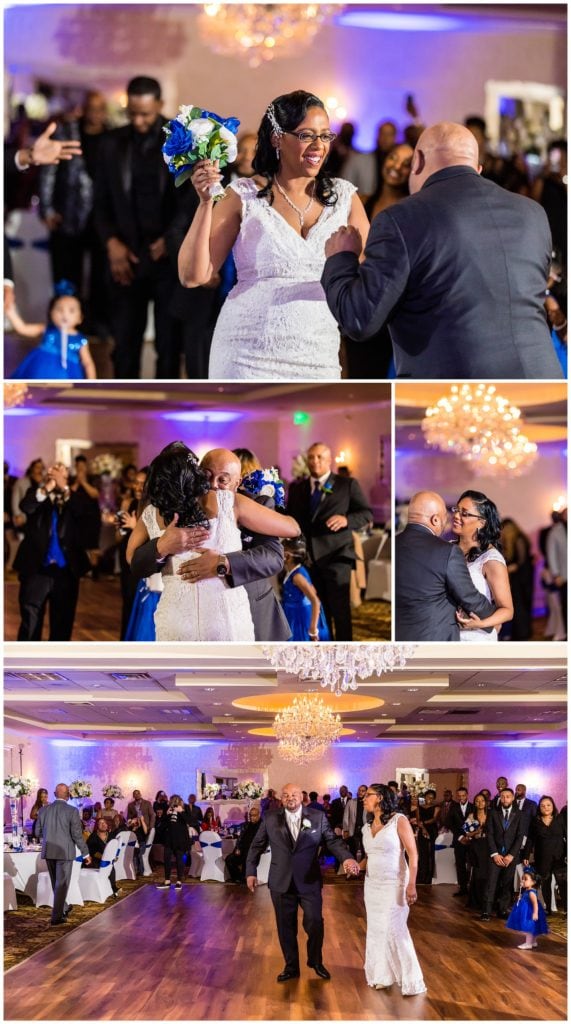 first dance for bride and groom at their Windsor Ballroom wedding reception