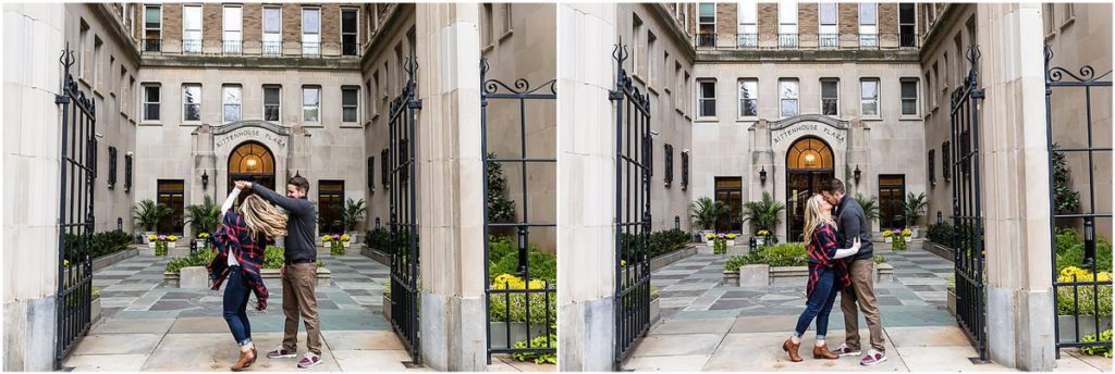 Rittenhouse Square Engagement Photos | Sam Sadvary & Josh Glasure