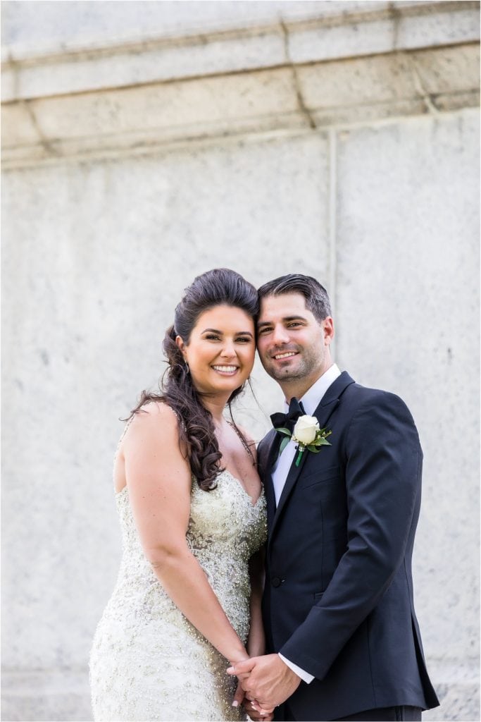 bride and groom portrait
