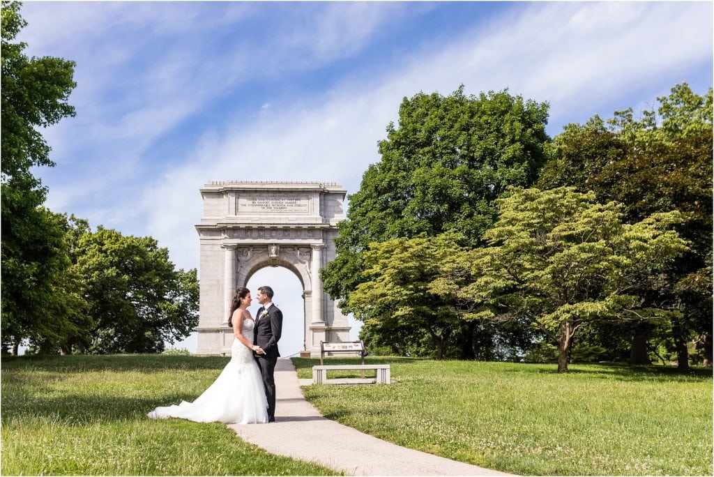 bride and groom portrait