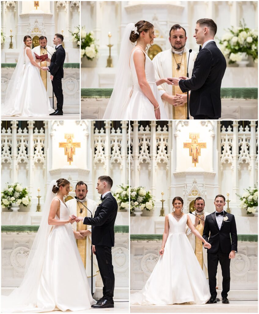Wedding ceremony at St. John the Baptist 