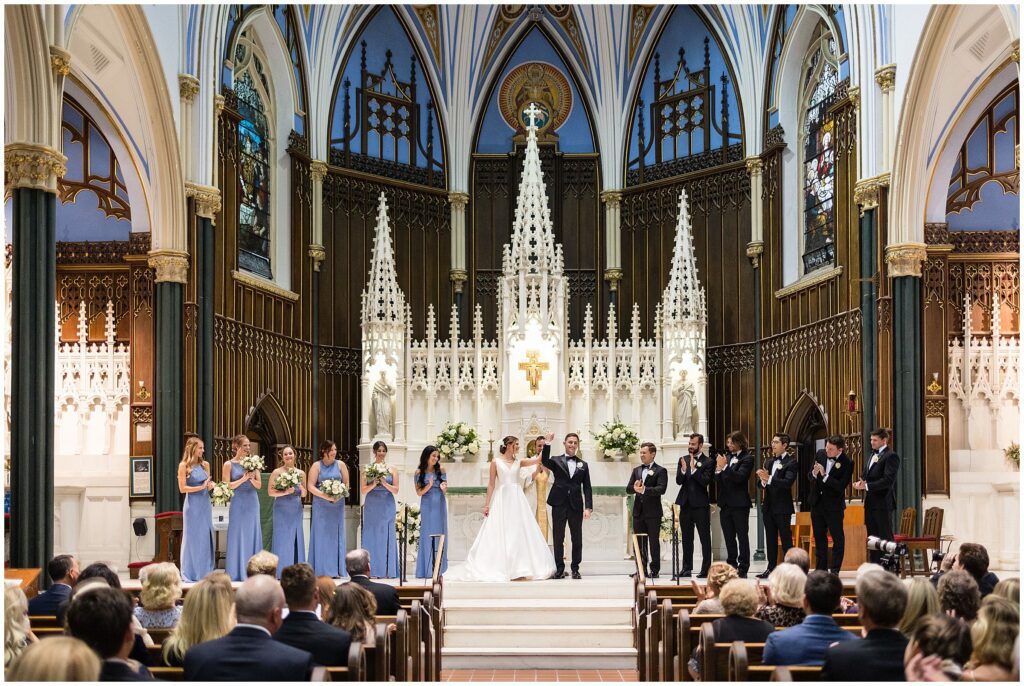 Newlyweds at St. John the Baptist 