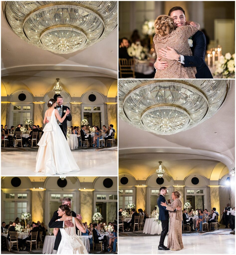 Parent dances in the ballroom at the Ritz-Carlton Philadelphia