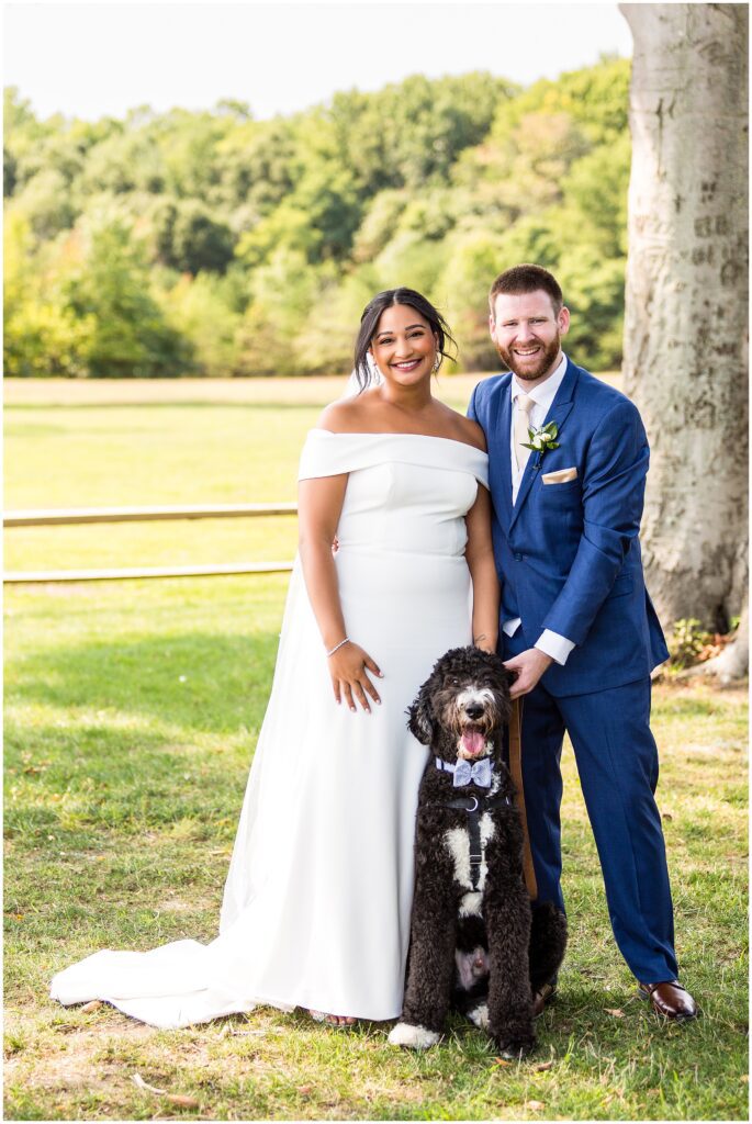 Couple with their dog