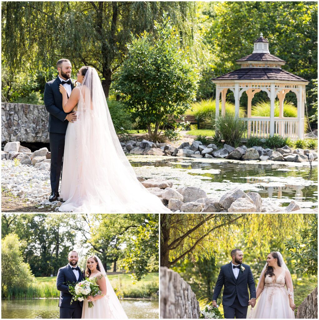 Portraits of couple on their wedding day near Prophecy Creek