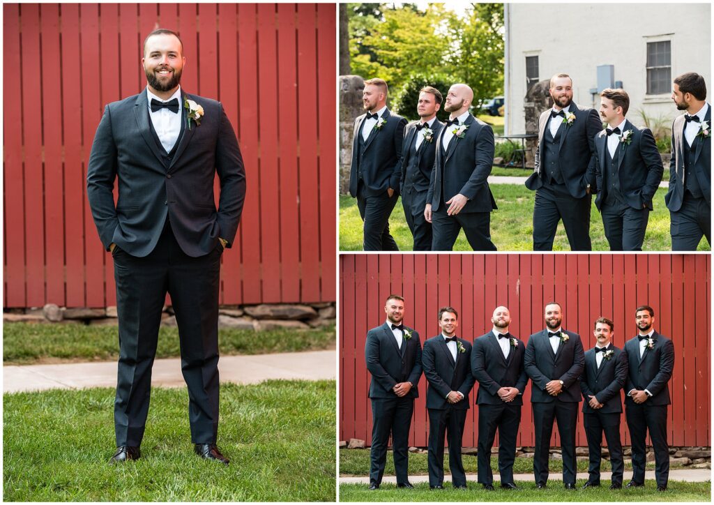 Groom and his wedding party