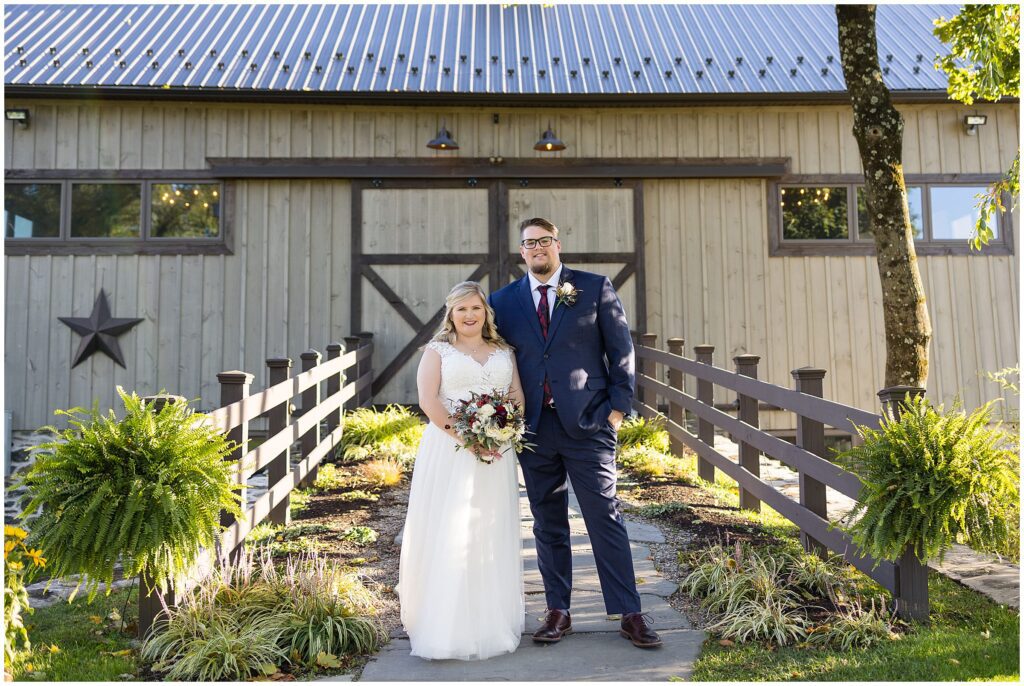 fall wedding outside of The Farm Bakery & Events