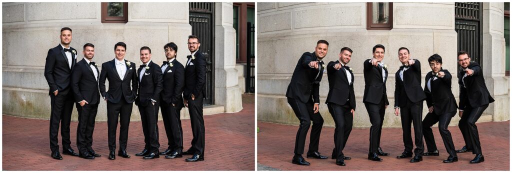 Groom and his wedding party