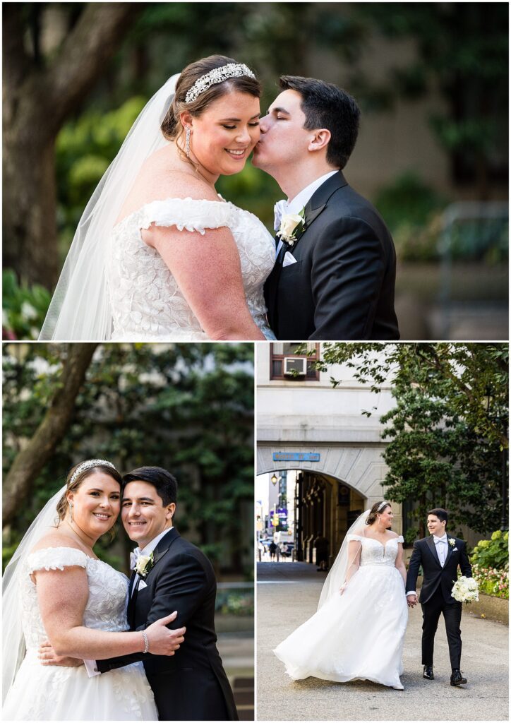 Couple portraits with greenery 
