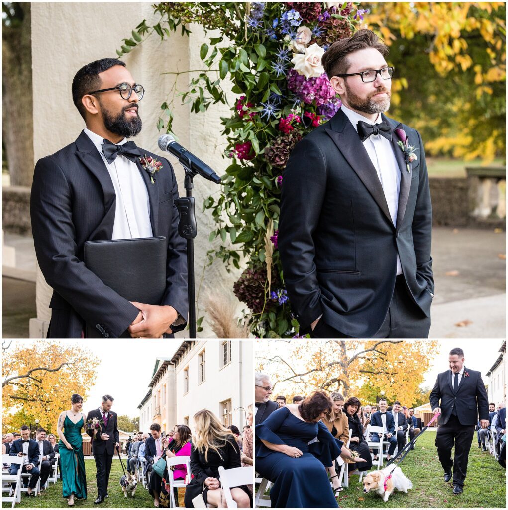 fall wedding ceremony