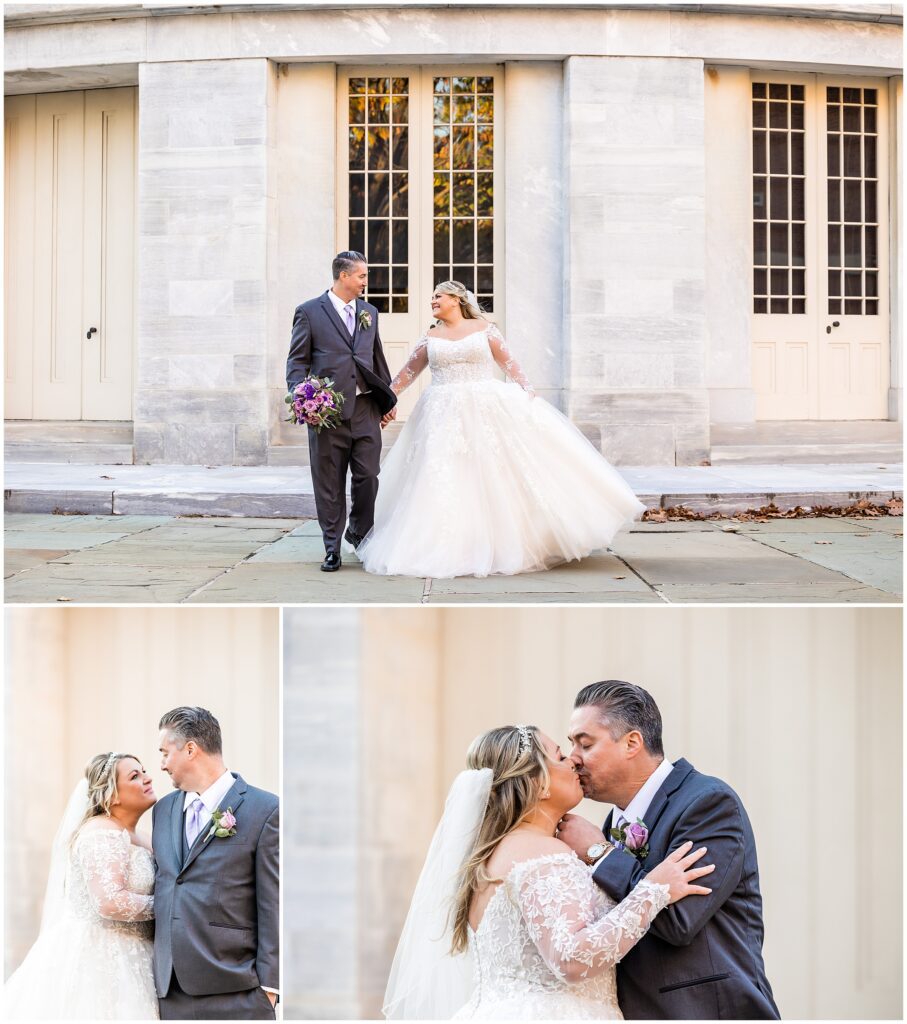 Bride and Groom wedding portraits in Old City Philadelphia