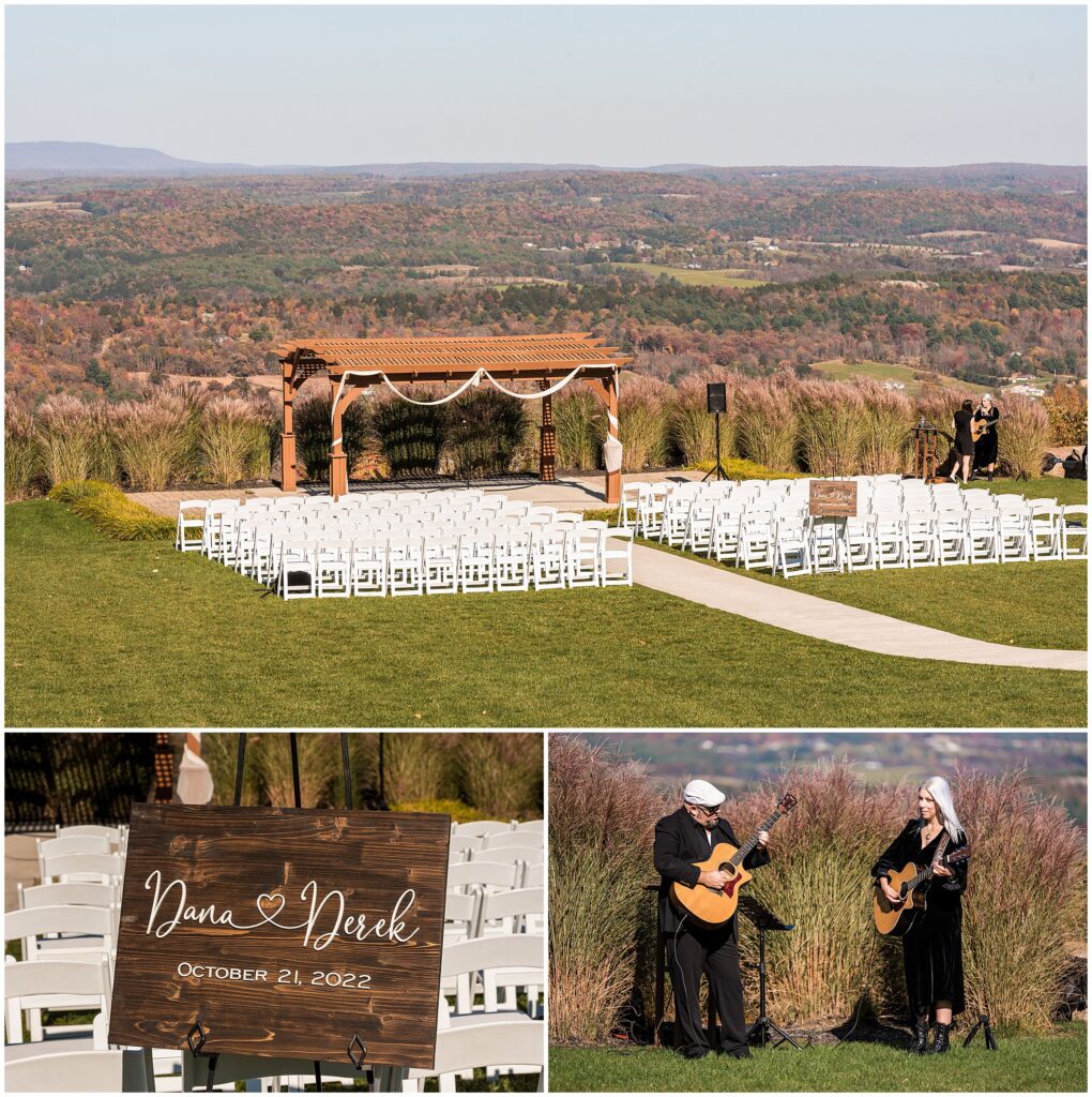 gorgeous views for a wedding ceremony at Blue Mountain Ski Resort