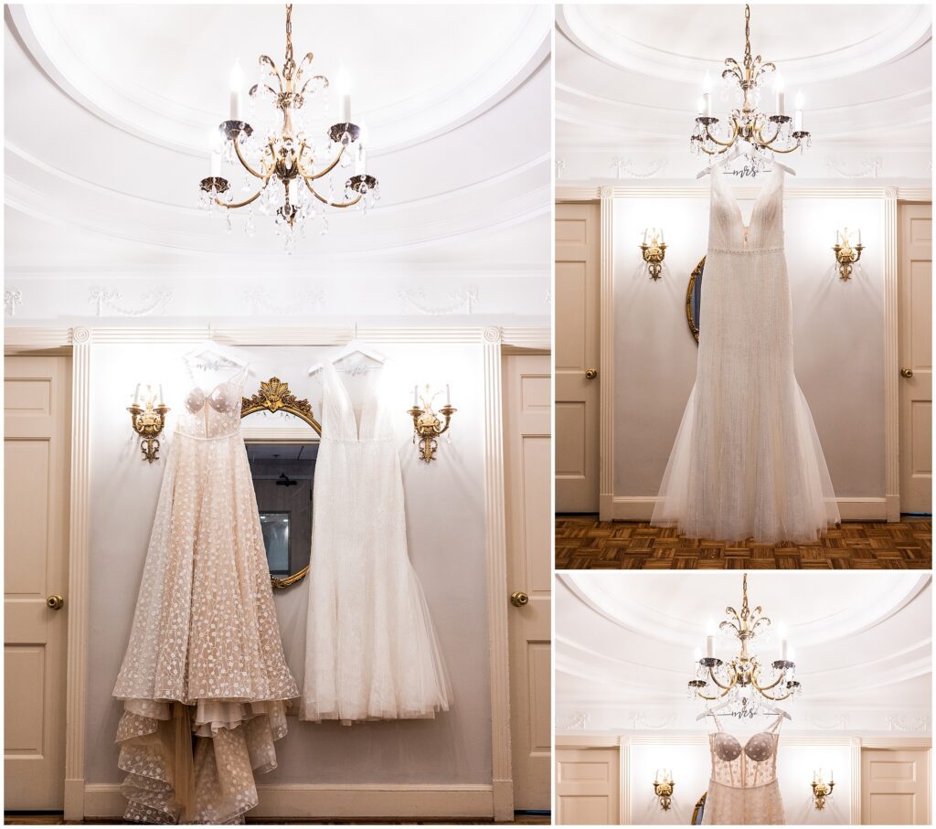 Wedding dresses, waiting for the bride 