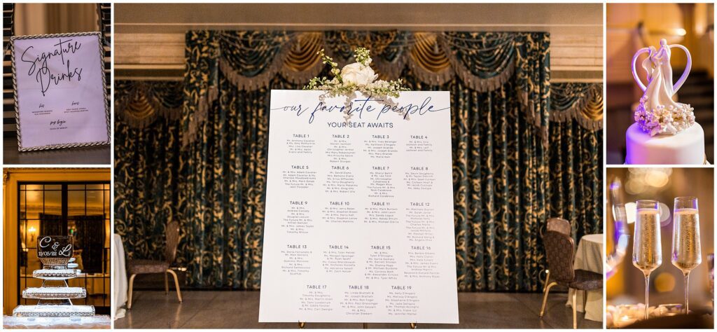 Wedding reception signs