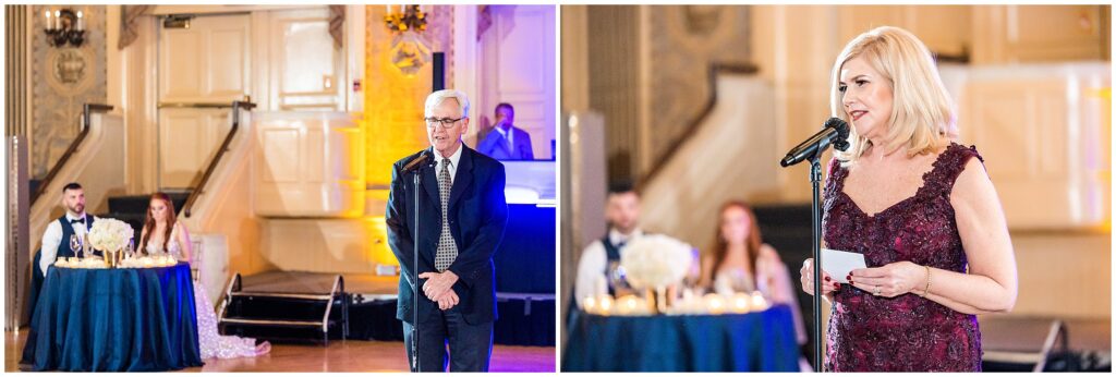 Wedding reception toasts