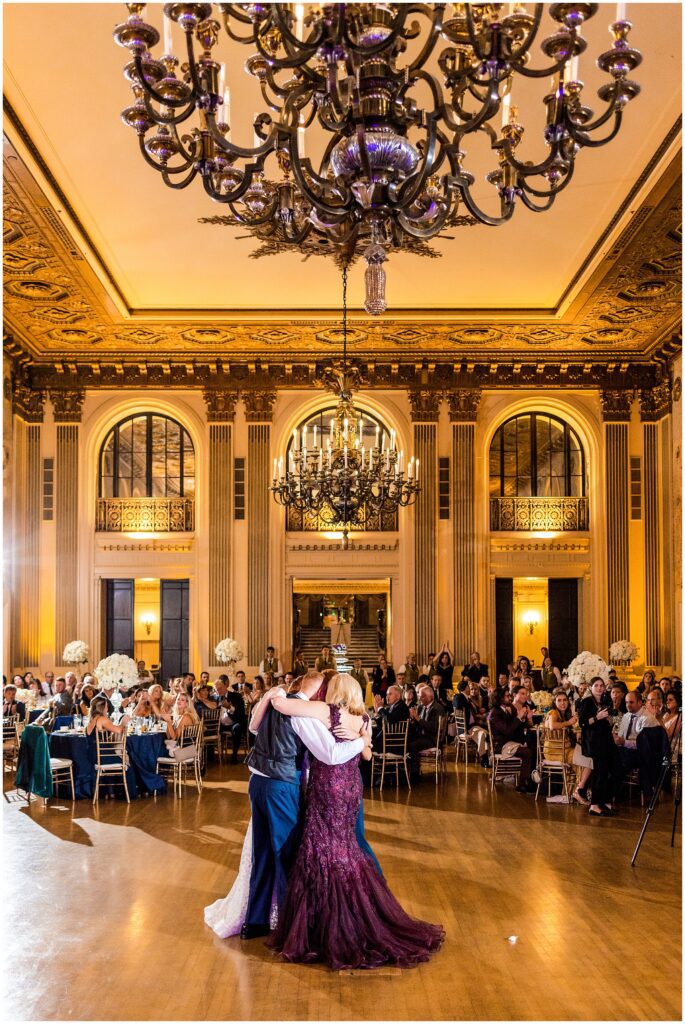 Gold Ballroom wedding reception 