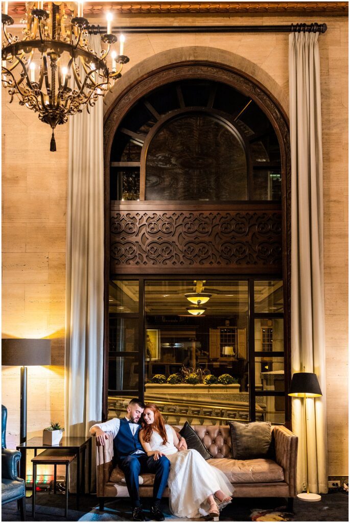 Hotel DuPont wedding portraits