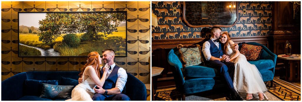 Newlyweds at Hotel DuPont