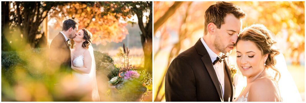 Fall wedding day portraits at Grace Winery