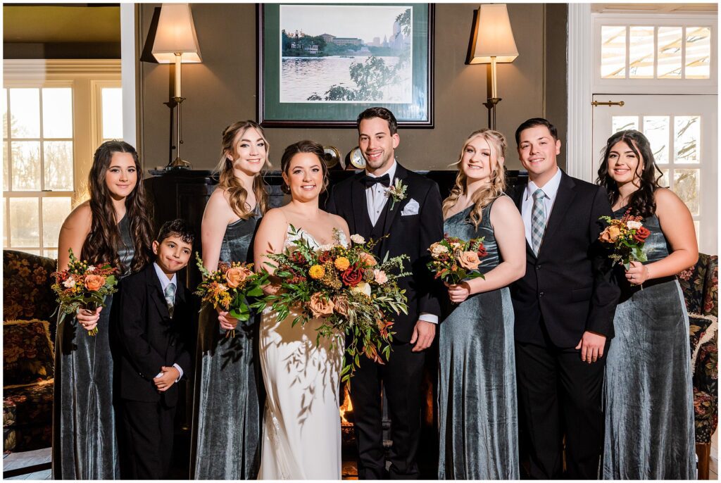Wedding party portraits at the Inn at Grace Winery