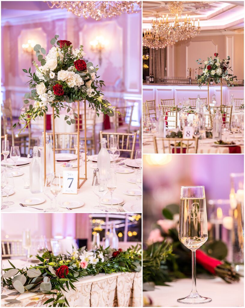 fall wedding reception at Mansion on Main
