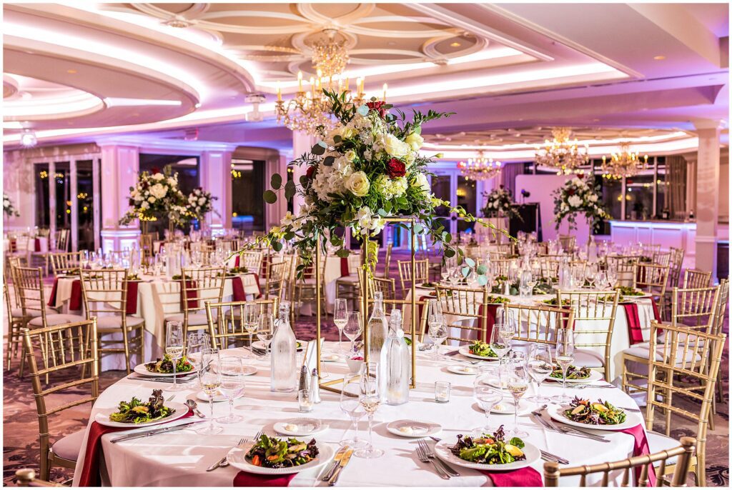 fall wedding reception at Mansion on Main