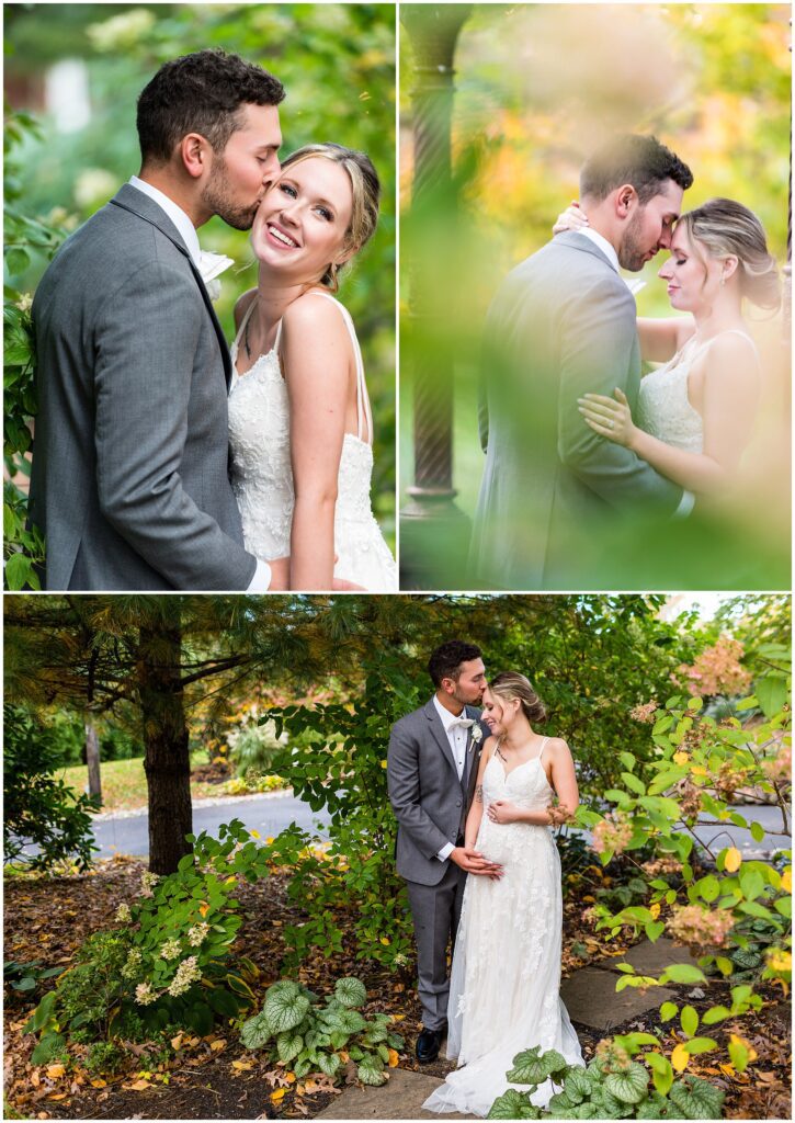 Portraits of the newlyweds at Meredith Manor