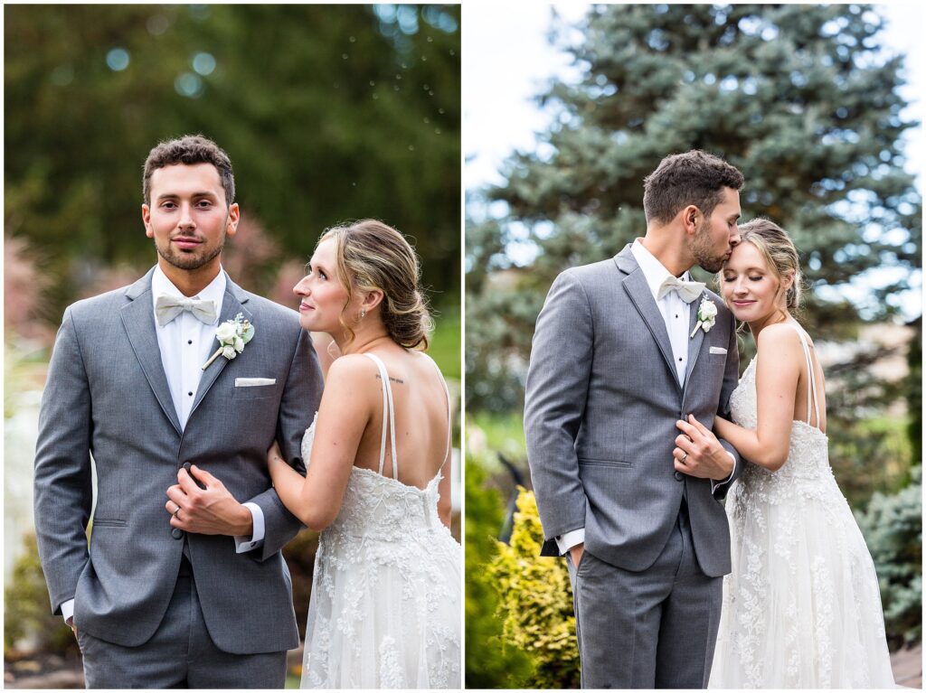 portrait of bride and groom