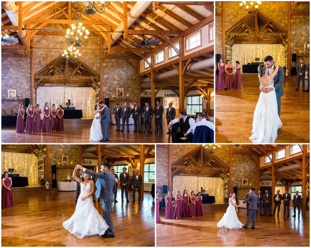 First Dance in the Barn Ballroom at Meredith Manor
